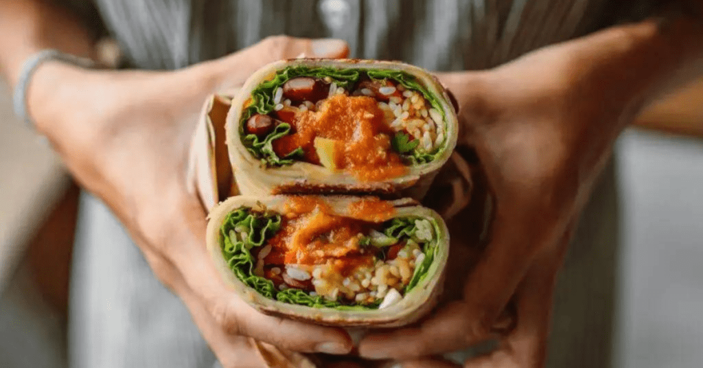 Hummus and Veggie Wrap