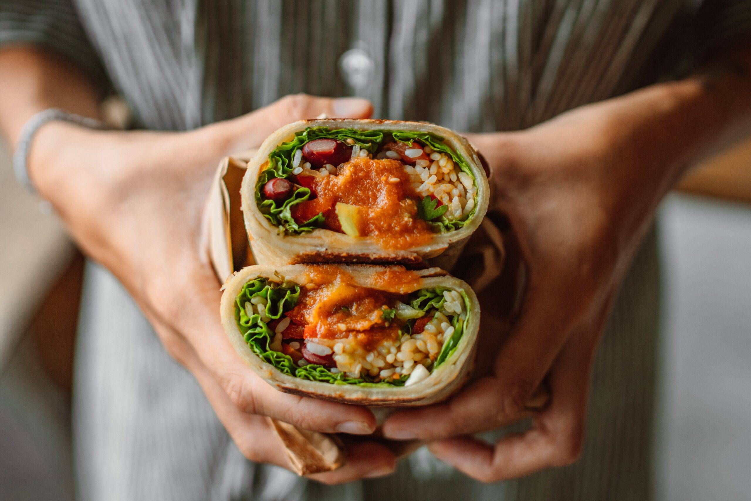 Wrapped in Flavor: Popular Hummus and Veggie Wrap