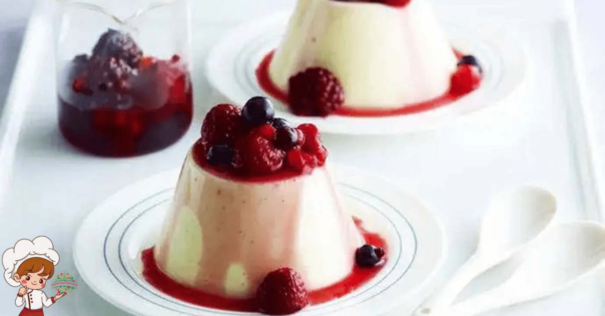 Vanilla Panna Cotta with Berry Compote