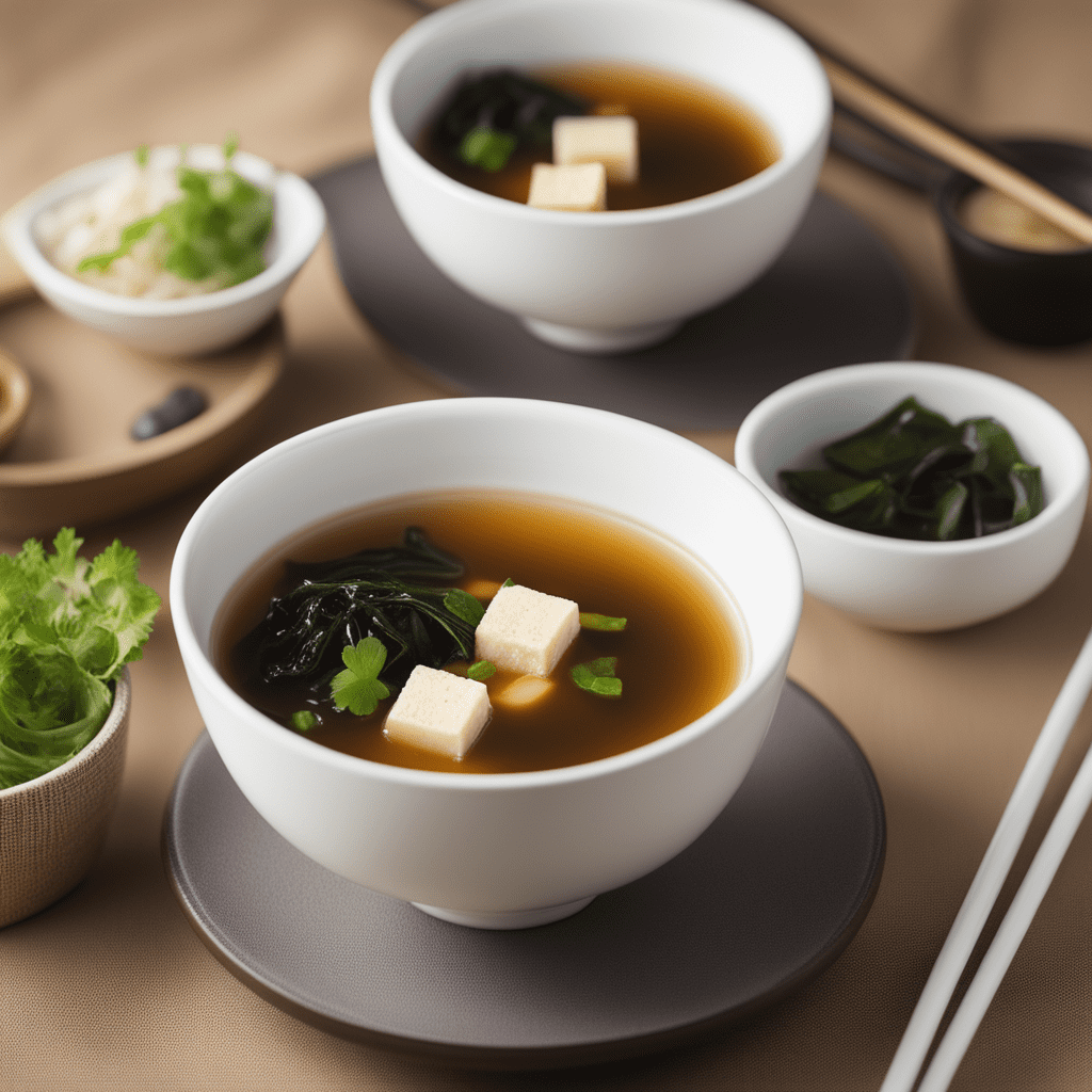 Miso Soup with Tofu and Seaweed