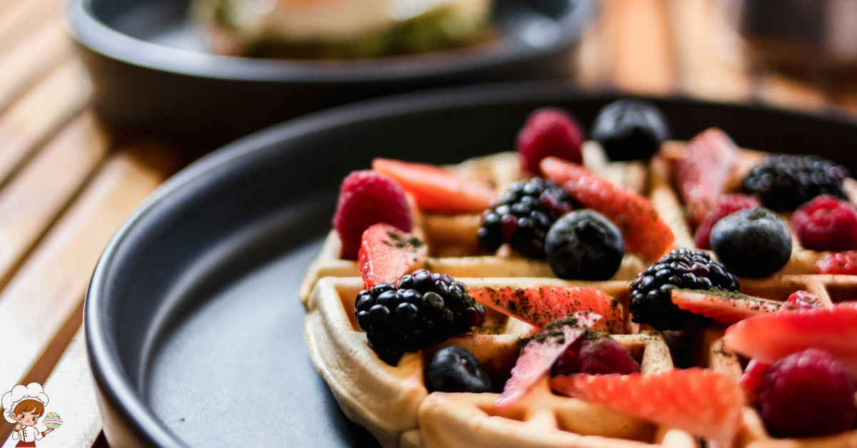 Amazing Belgian Waffles with Berries