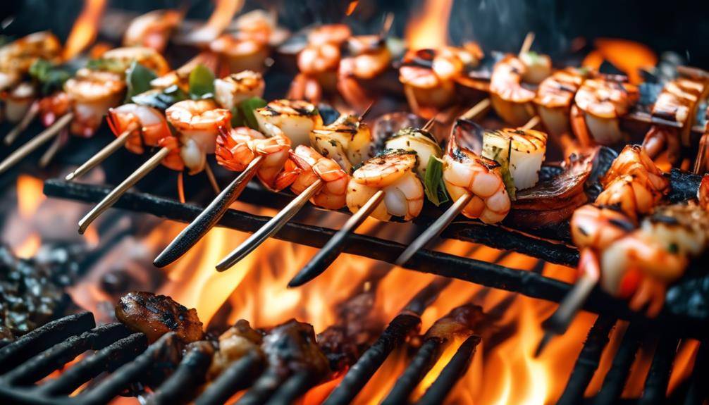 Perfect Method For Grilling Seafood Skewers
