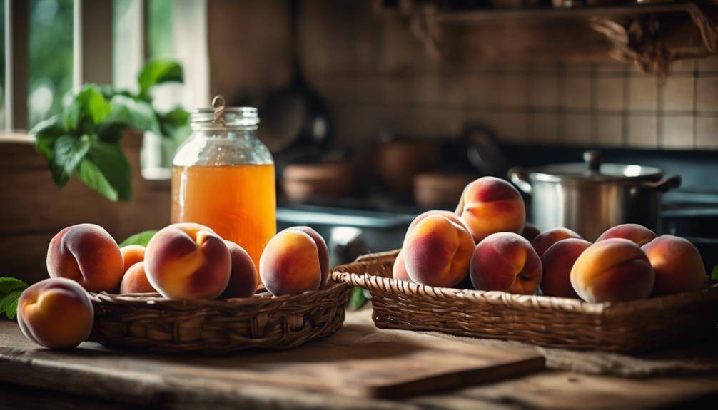 canning peaches preparation steps