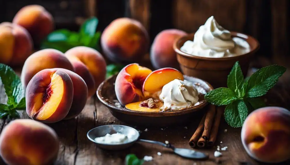 delicious toppings for peaches