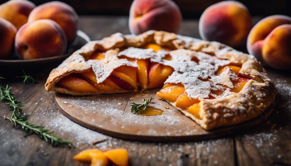 thyme infused peach galette