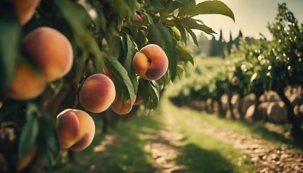 peaches historical cultivation origins