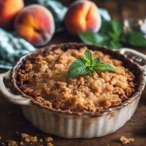 The Best Peach Crisp With Fresh Peaches