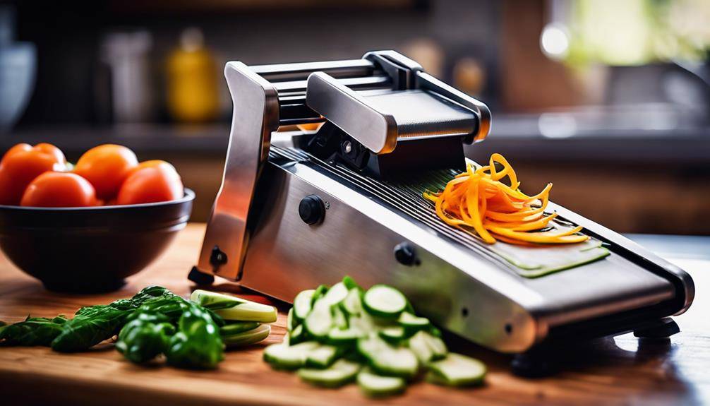 Mandoline Slicers With Adjustable Blades