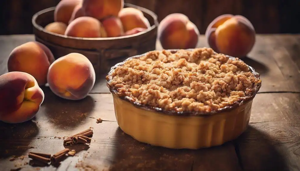 origins of peach crisp