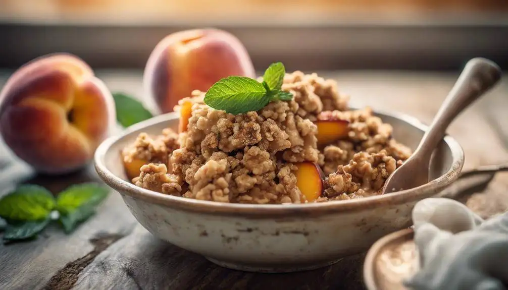 contemporary peach crisp recipes