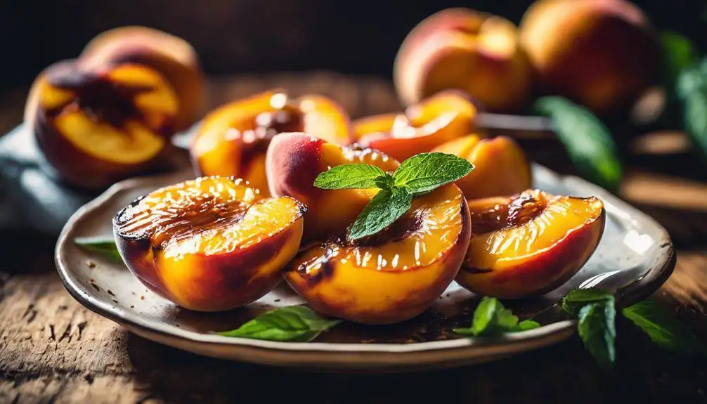 sweet honey grilled peaches