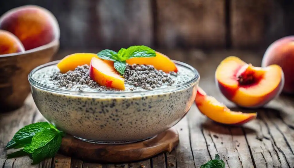 delicious peach chia delight