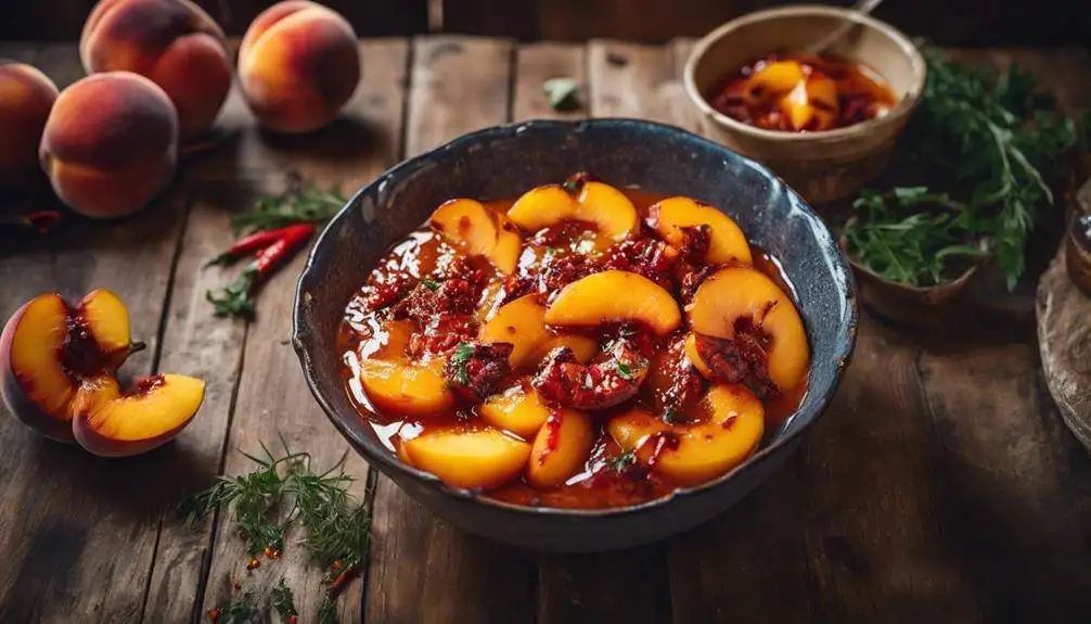 peachy spicy meat glaze