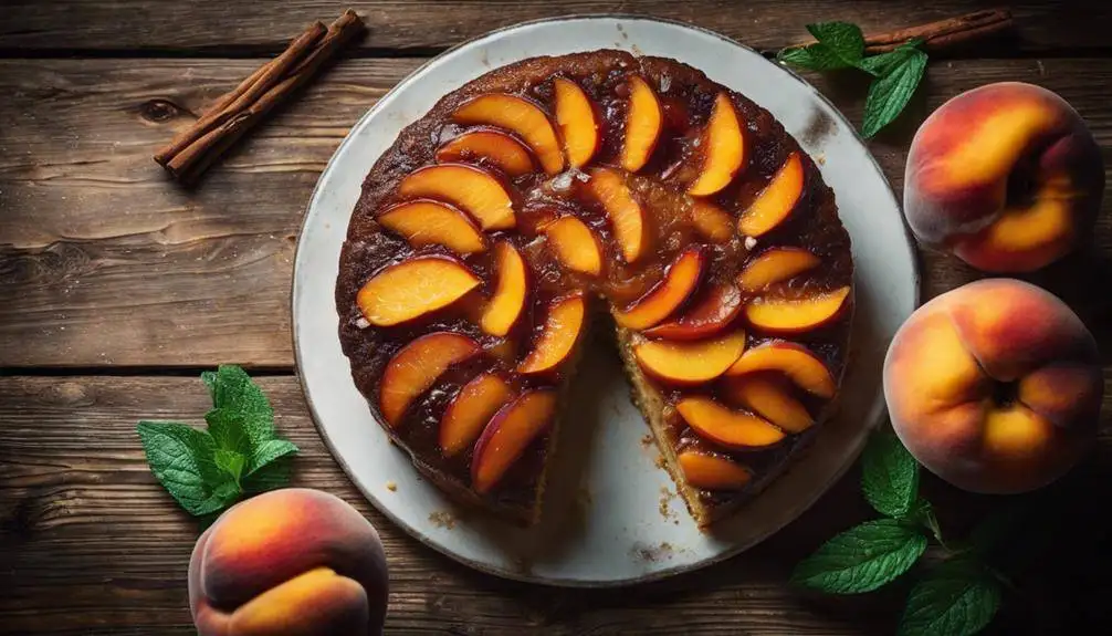 spiced peach cake recipe