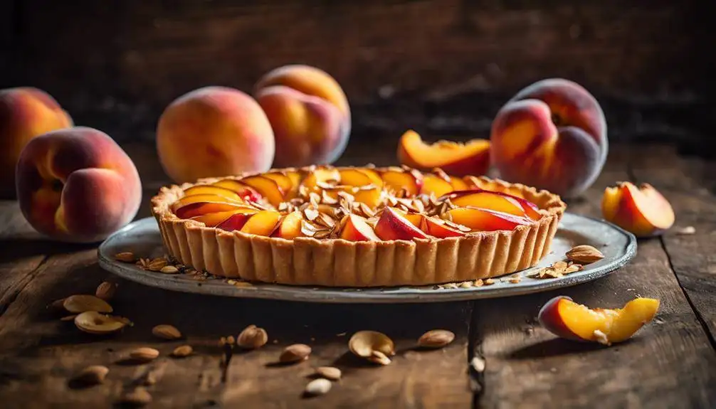 almond peach tart delight