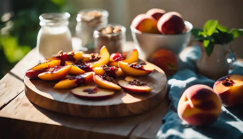 nectarine infused breakfast delight