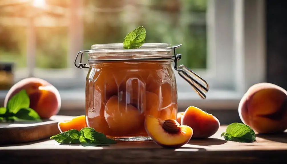 storing leftover air fryer peaches