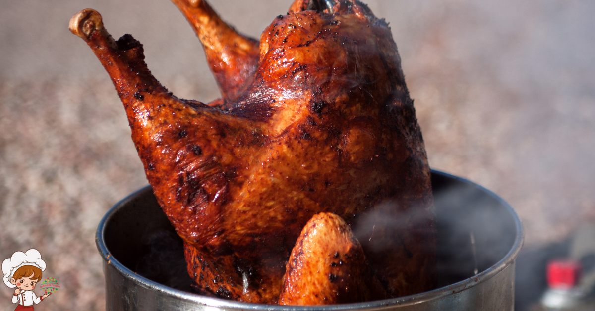 Deep frying a turkey for Thanksgiving