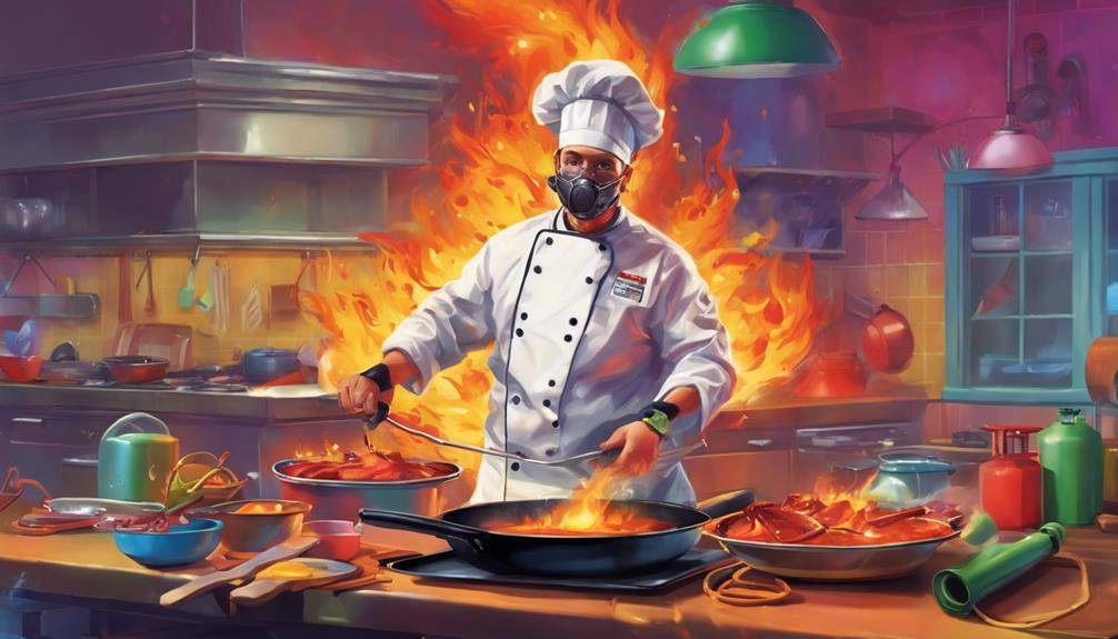 Important Safety Precautions When Flambéing; When flambéing, your safety comes first. Always use high-proof alcohol for easy ignition