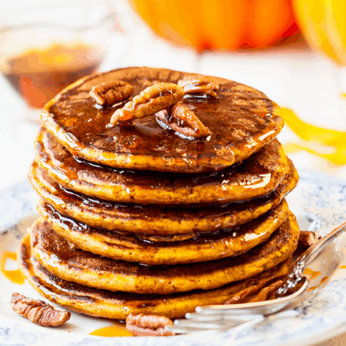 Cozy Origin of Pumpkin and Pecan Pancakes
