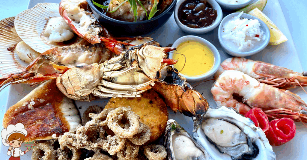 Ingredients Make A Gourmet Seafood Platter