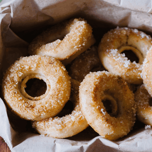 Cinnamon Sugar Doughnuts Made with Biscuit