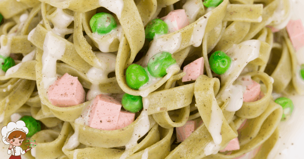 Deep Roots Amazing Ham and Pea Pasta