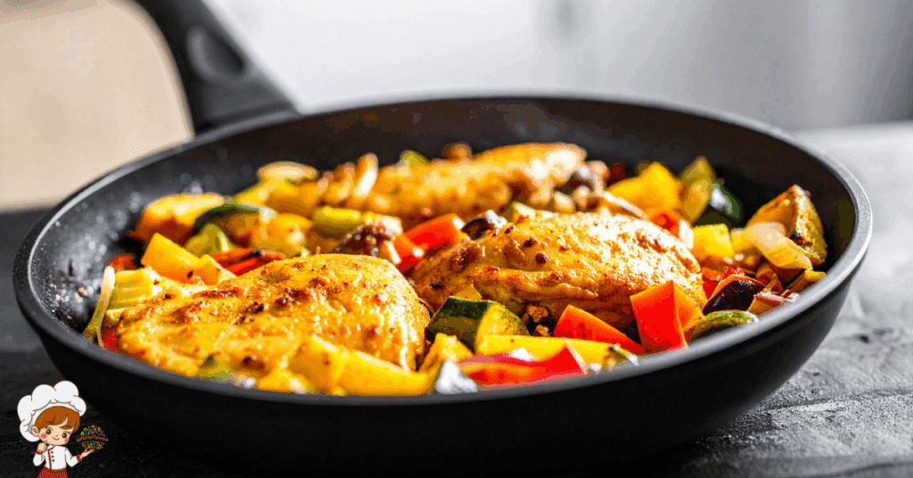Great Origin of Turkey and Vegetable Skillet