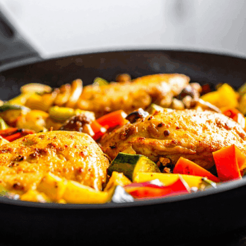 Great Origin of Turkey and Vegetable Skillet