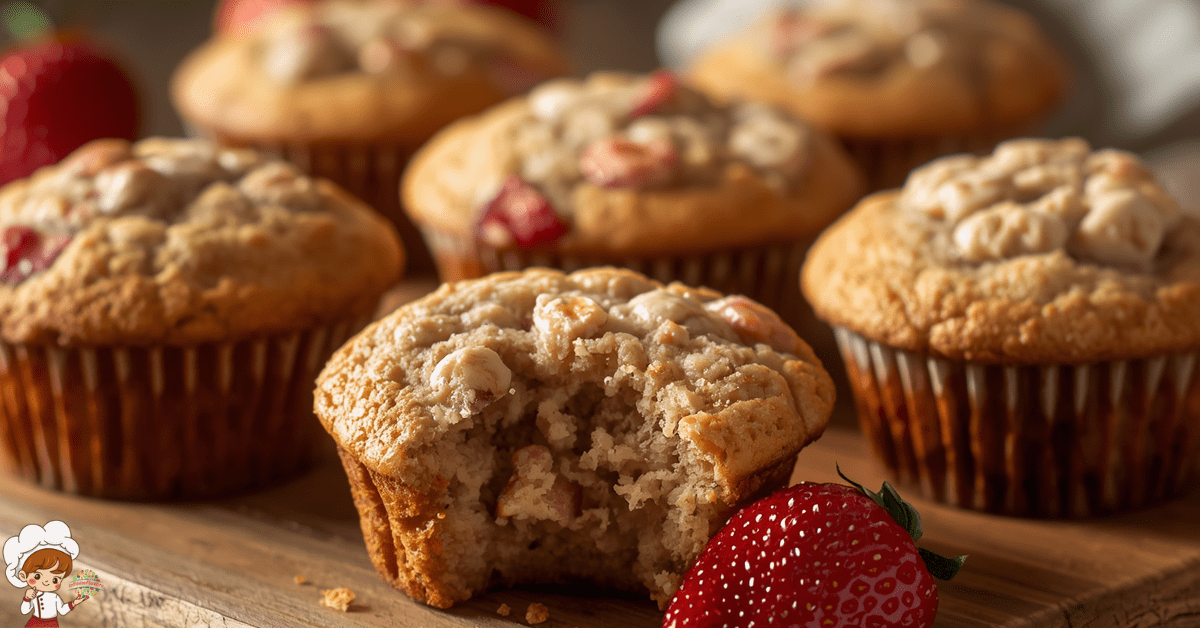 The Best Strawberry Banana Muffins