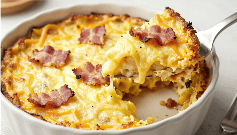 Cheesy Bacon and Egg Sunshine Bake