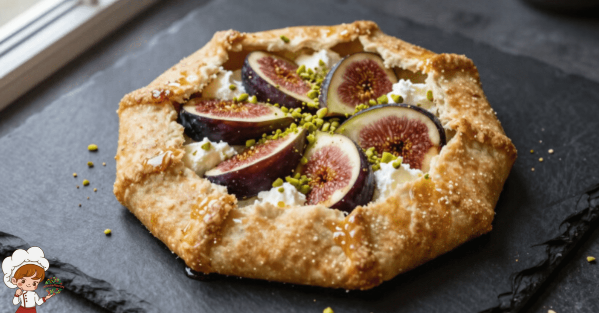 Goat Cheese Galette with Toasted Pistachios