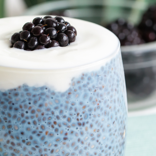 Amazing Blackberry Berry Chia Seed Pudding
