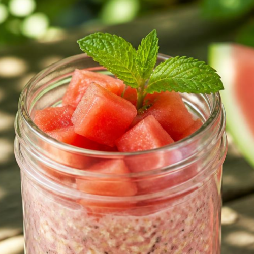 Taste Of Summer Watermelon Overnight Oats